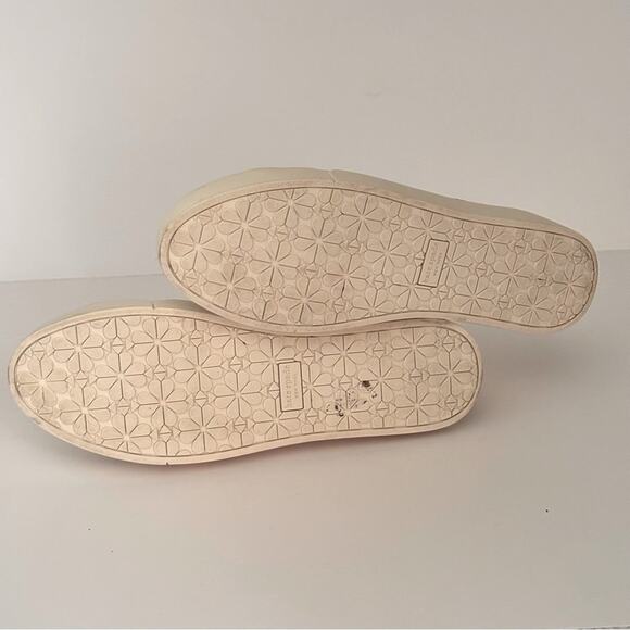 Kate Spade Kaia Cream and Leopard Print Women's Canvas Sneakers size 9.5 - Picture 11 of 11